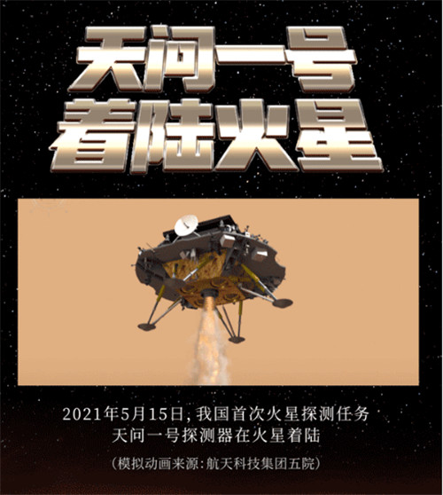 天问一号探测器在火星乌托邦平原南部预选着陆区着陆